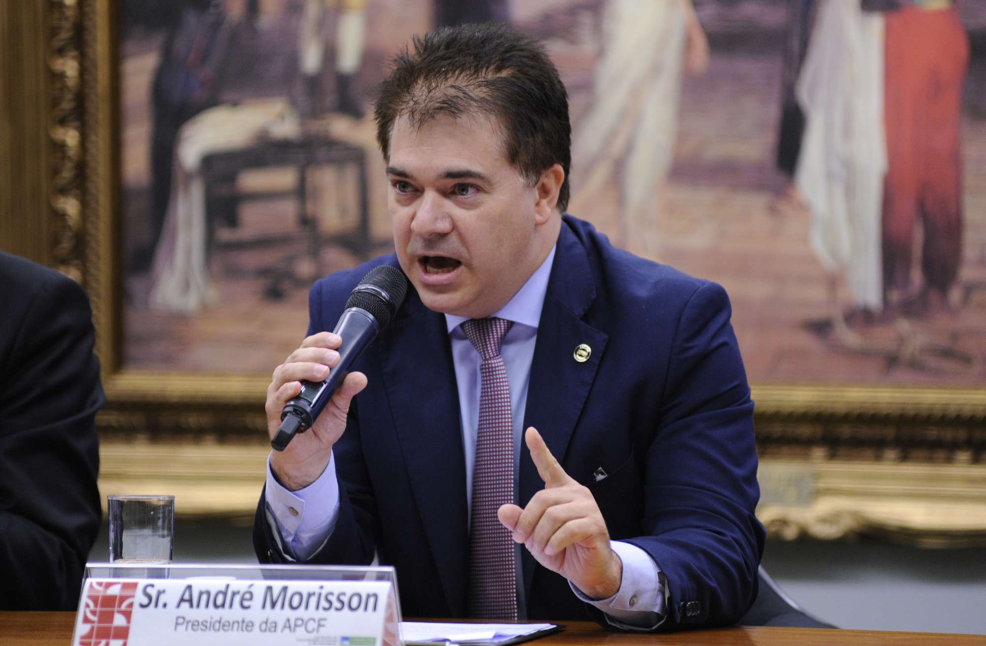 Audiência pública sobre a PEC 412/09, que altera o § 1º do art. 144 da Constituição Federal, dispondo sobre a organização da PolÃcia Federal. Presidente da Associação Nacional dos Peritos Criminais (APCF), André Luiz da Costa Morisson